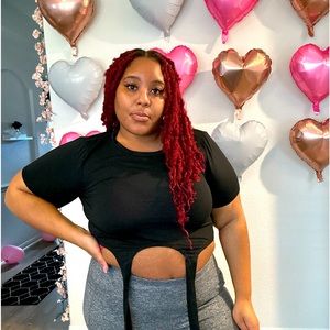 SHEIN Black Crop Top